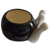 Bowling player vase for flower